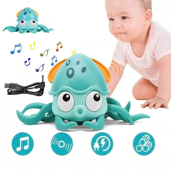 Puzajuća hobotnica sa muzikom i svetlima | CRAWLTOPUS