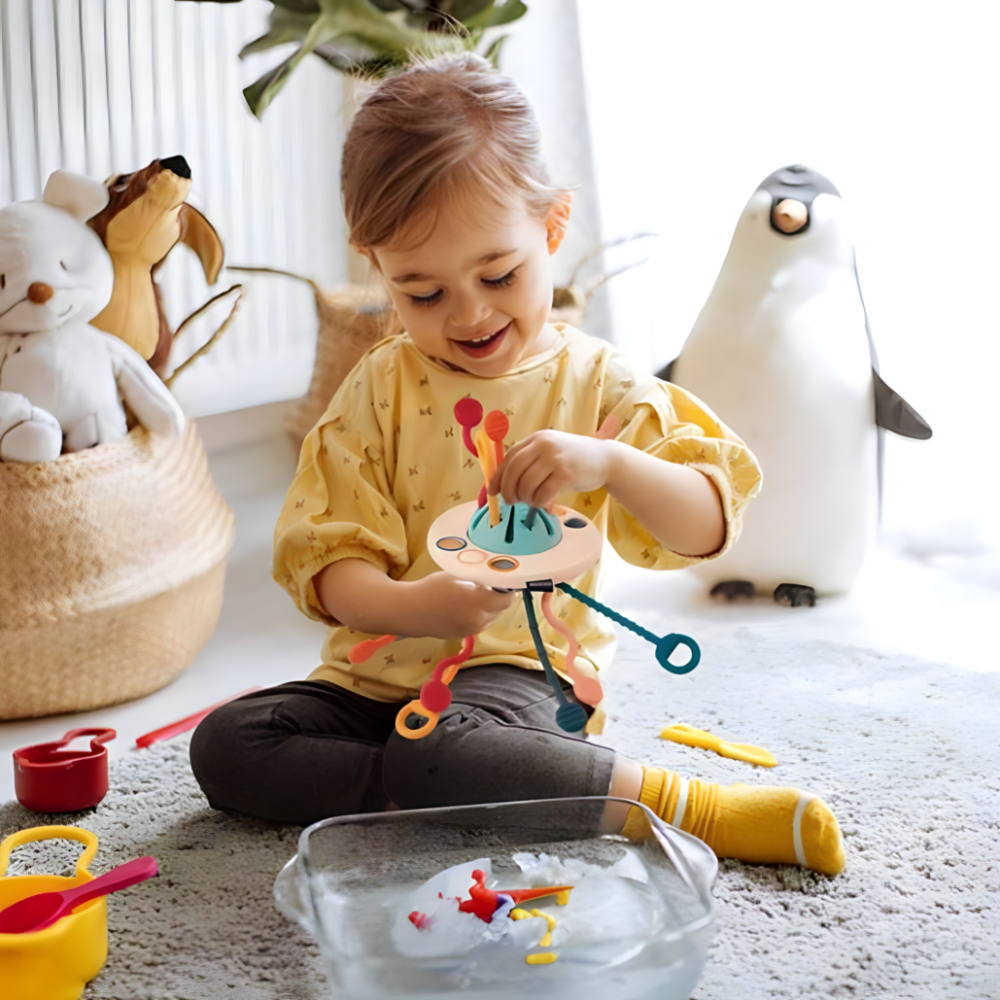 Edukativna igracka sa trakama za bebe i djecu – Montesori koncept - MNE Shop ME