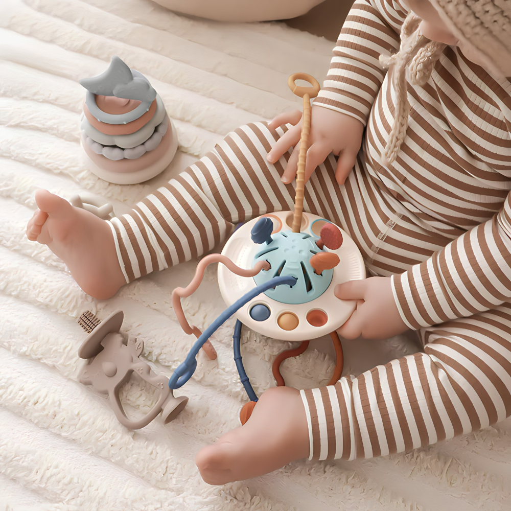Edukativna igracka sa trakama za bebe i djecu – Montesori koncept - MNE Shop ME