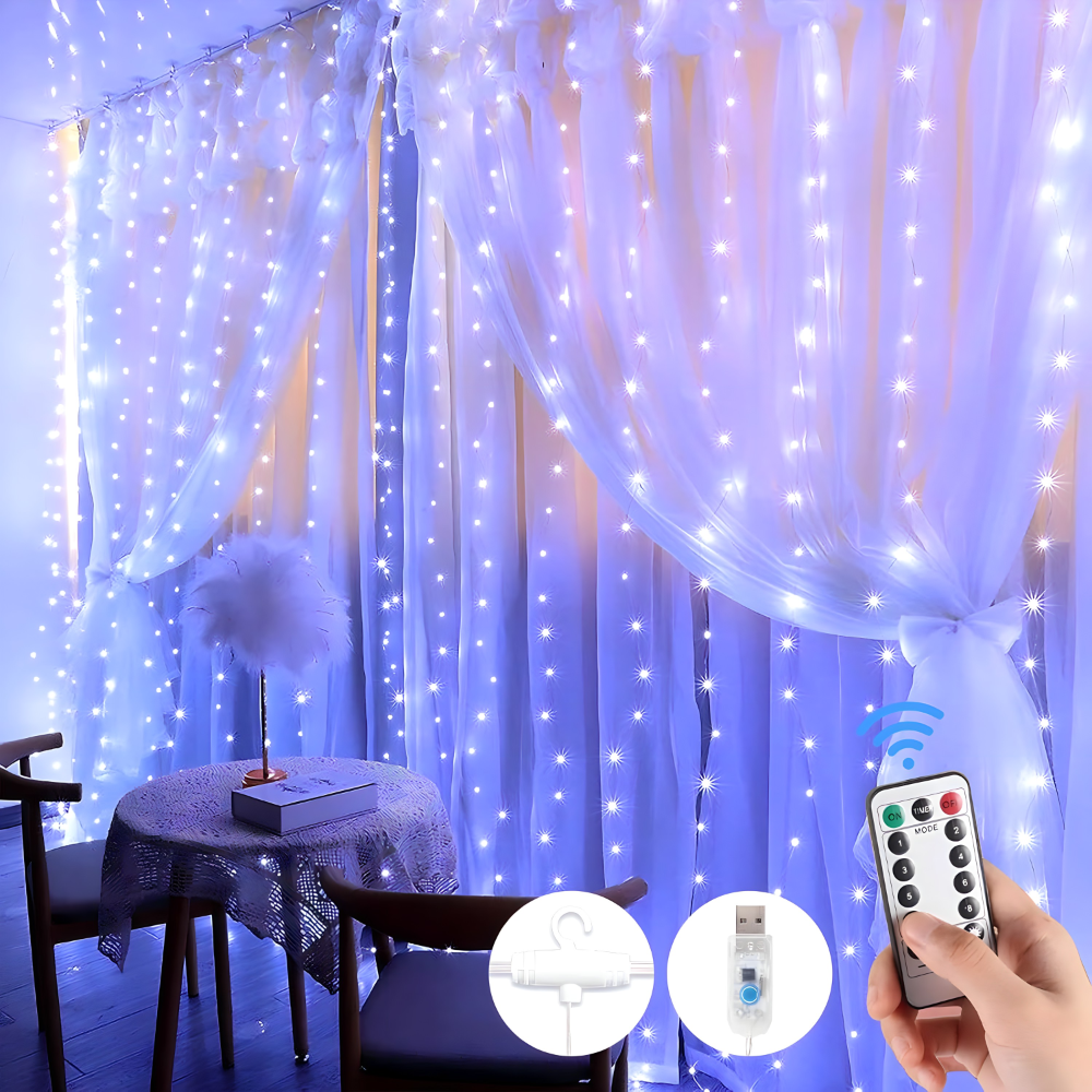 
LED zavjesa - svjetlosne lampice za dekoraciju, mreza svjetiljki - MNE Shop ME