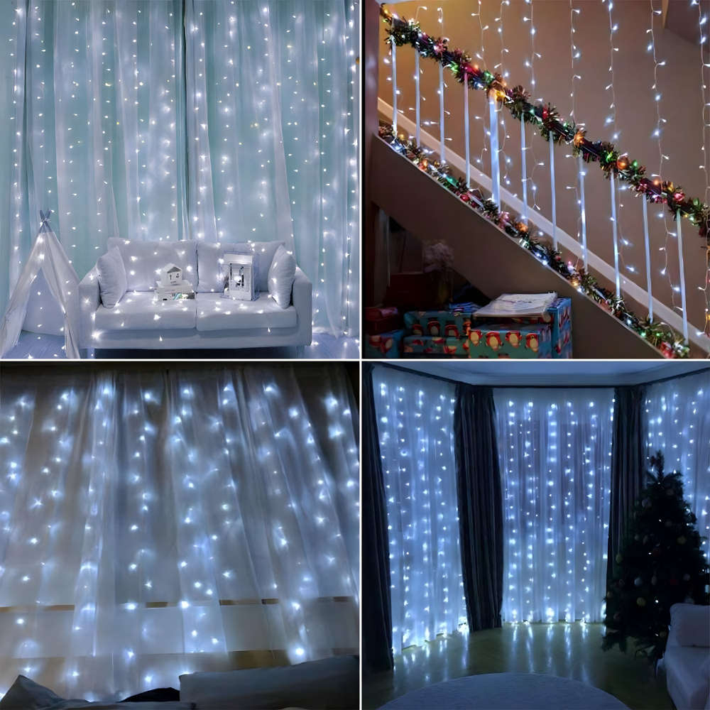 LED zavjesa - svjetlosne lampice za dekoraciju, mreza svjetiljki - MNE Shop ME