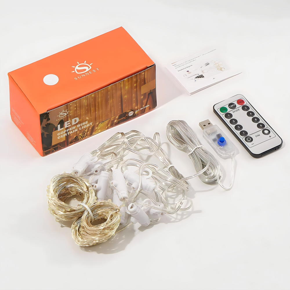 LED zavjesa - svjetlosne lampice za dekoraciju, mreza svjetiljki - MNE Shop ME
