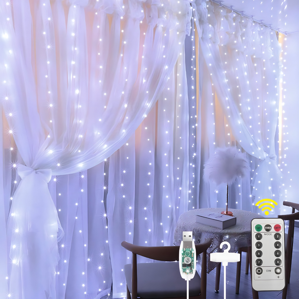 LED zavjesa - svjetlosne lampice za dekoraciju, mreza svjetiljki - MNE Shop ME
