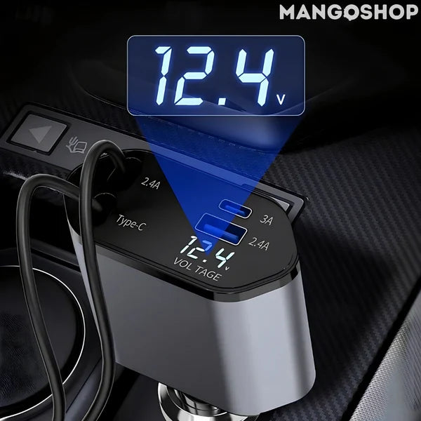 Pametni auto punjač 4u1