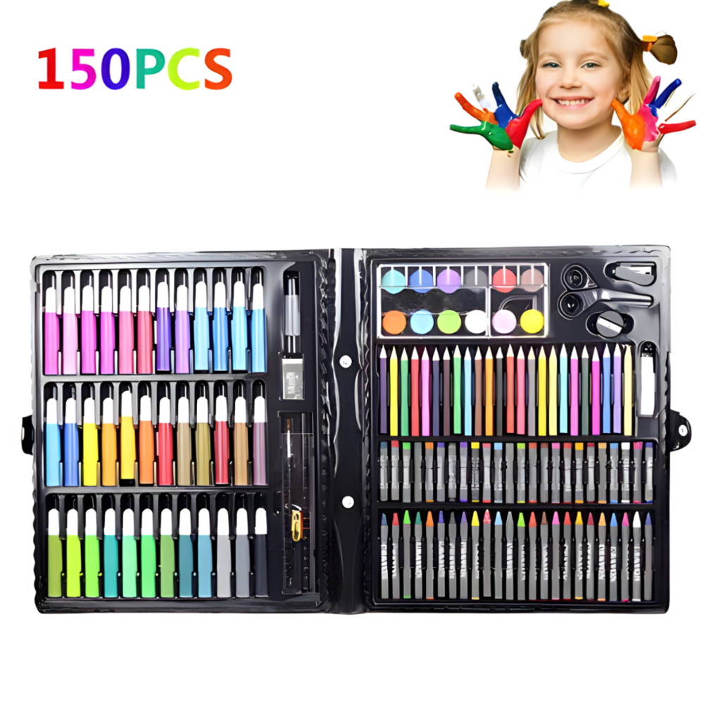 Set bojica za djecu - komplet za crtanje od 150 dijelova - MNE Shop ME