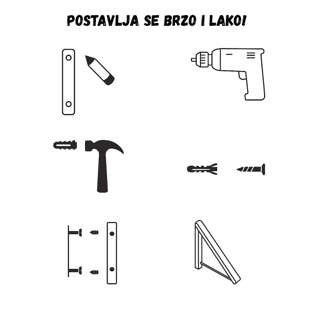 Zidni sklopivi drzac ofingera - MNE Shop ME